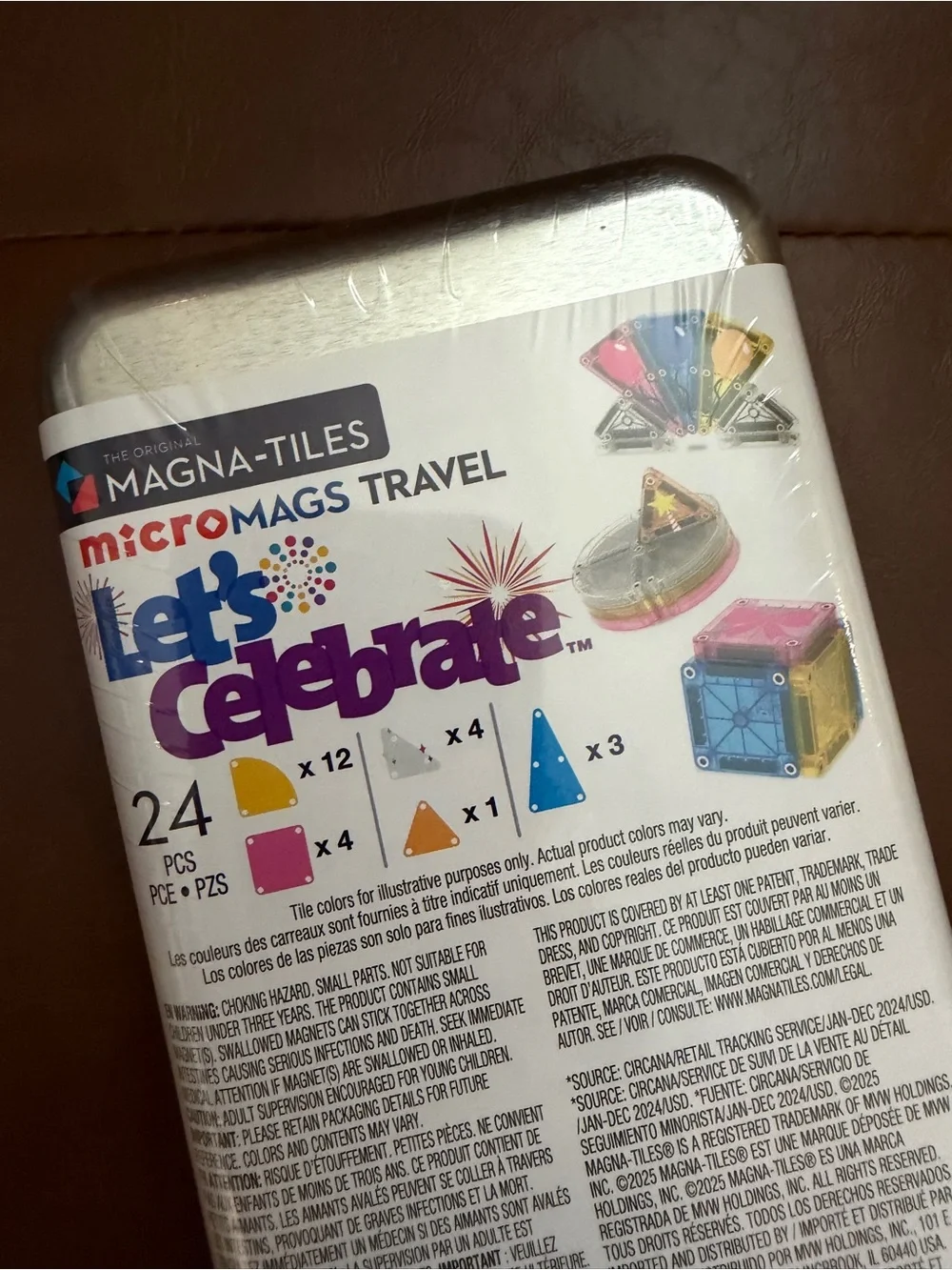 NEW Magna-Tiles microMAGS Travel Let’s Celebrate 24-Piece Building Set